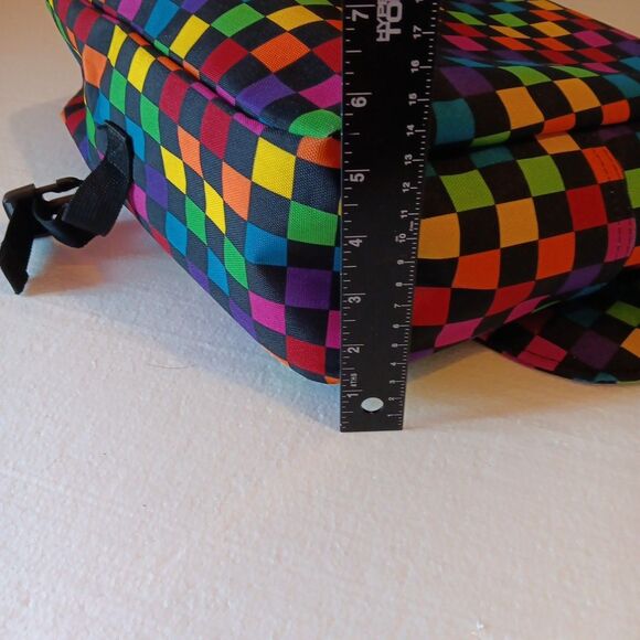 Yak Pak Basic Shoulder Messenger Bag Multicheckerboard Adjustable Strap - Picture 11 of 11